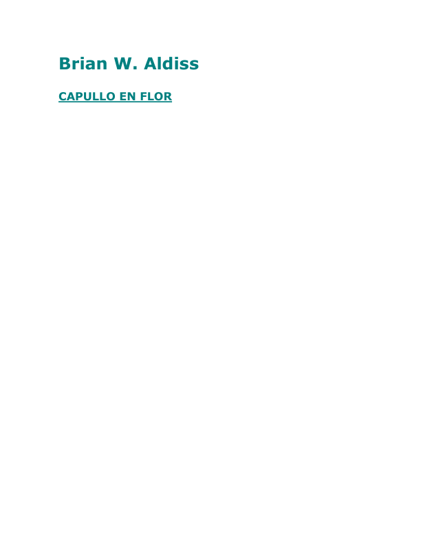 Portada de Microsoft Word - aldiss, brian w - capullo en flor.doc